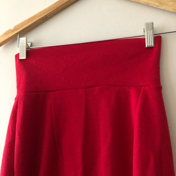 Vintage red and black fringe skirt - Picture 7 of 11